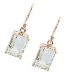 Sarah White Dangle Earrings India - Elegant Gemstone Style