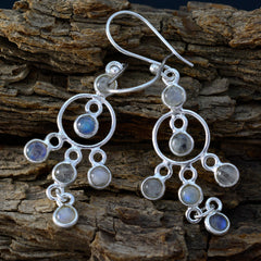 Nari White Dangle Earrings for Elegant Style