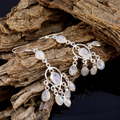 Naomi White Dangle Earrings for Stylish Looks