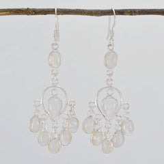Naomi White Dangle Earrings for Stylish Looks