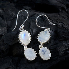 Leah White Dangle Earrings for Everyday Elegance
