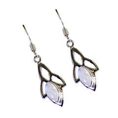 Bianca White Dangle Earrings with Elegant Design