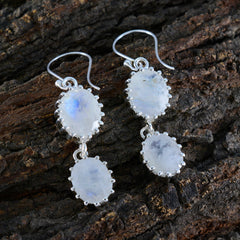 Leah White Dangle Earrings for Everyday Elegance