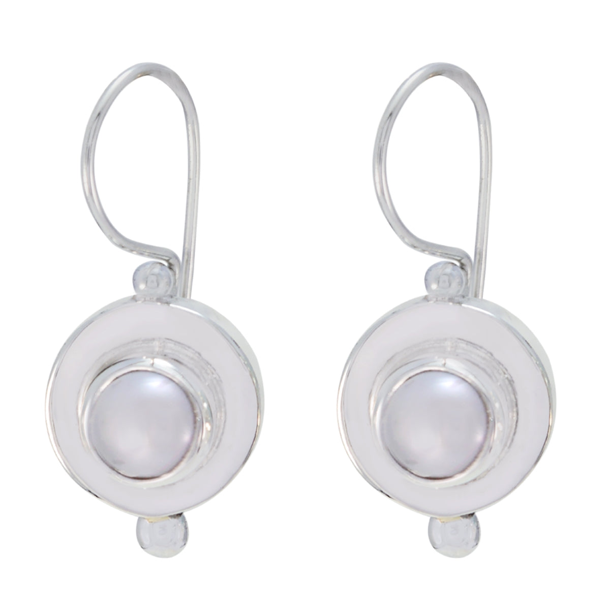 Laura White Dangle Earrings for Everyday Glam Pearl White Dangle