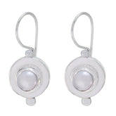 Laura White Dangle Earrings for Everyday Glam Pearl White Dangle