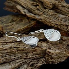 Sofia White Dangle Earrings with Elegant Design