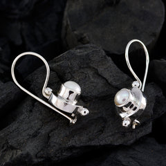 Laura White Dangle Earrings for Everyday Glam