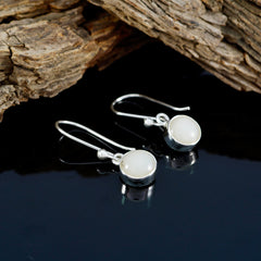 Riley White Dangle Earrings with Elegant Design