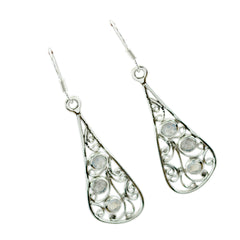 Teresa White Dangle Earrings with Elegant Design