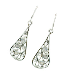 Teresa White Dangle Earrings with Elegant Design