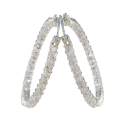 Ayesha White Dangle Earrings with Sparkling Accents