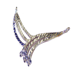 Ines White Engagement Edgy Pendant