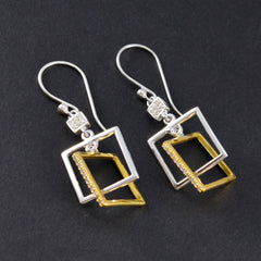 Alejandra White Featherlight Dangle Earrings for Chic Style