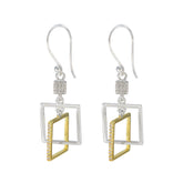 Alejandra White Featherlight Dangle Earrings for Chic Style Cubic Zirconia White Dangle