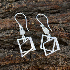 Agustina White Featherlight Dangle Earrings for Glam