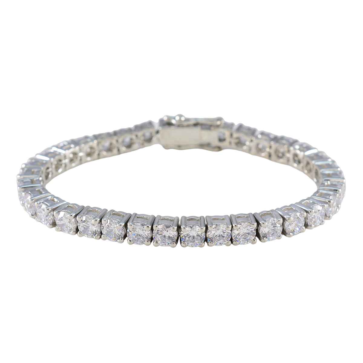 Hazel White Gemstone Bracelet for Everyday Elegance White CZ White