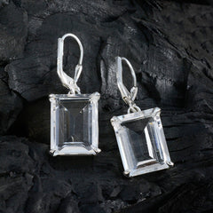 Jiwoo White Gemstone Earrings for Everyday Glam