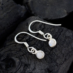 Ling White Gemstone Earrings for Everyday Elegance