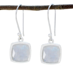 Teresa White Gemstone Earrings India for Everyday Glam Rainbow Moonstone White Dangle
