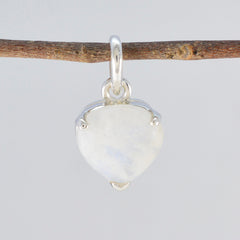Isabella White Gemstone Pendant in Sterling Silver