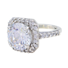 Olivia White Halo Ring for Women with Sparkling Stones