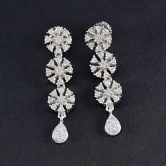 Ayesha White Multiple Stud Earrings for Glamorous Style