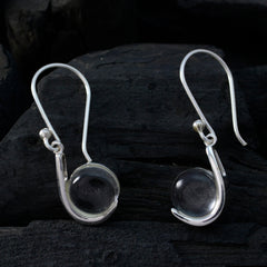 Eun-ji White Solitaire Dangle Earrings for Glam Look