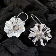Agnes White Solitaire Dangle Earrings for Any Occasion