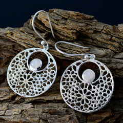Julieta White Solitaire Dangle Earrings for Everyday Glam