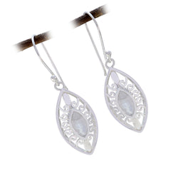 Sara White Solitaire Dangle Earrings for Everyday Glam