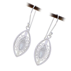 Sara White Solitaire Dangle Earrings for Everyday Glam
