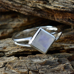 Priya White Solitaire Ring for Women Sterling Silver