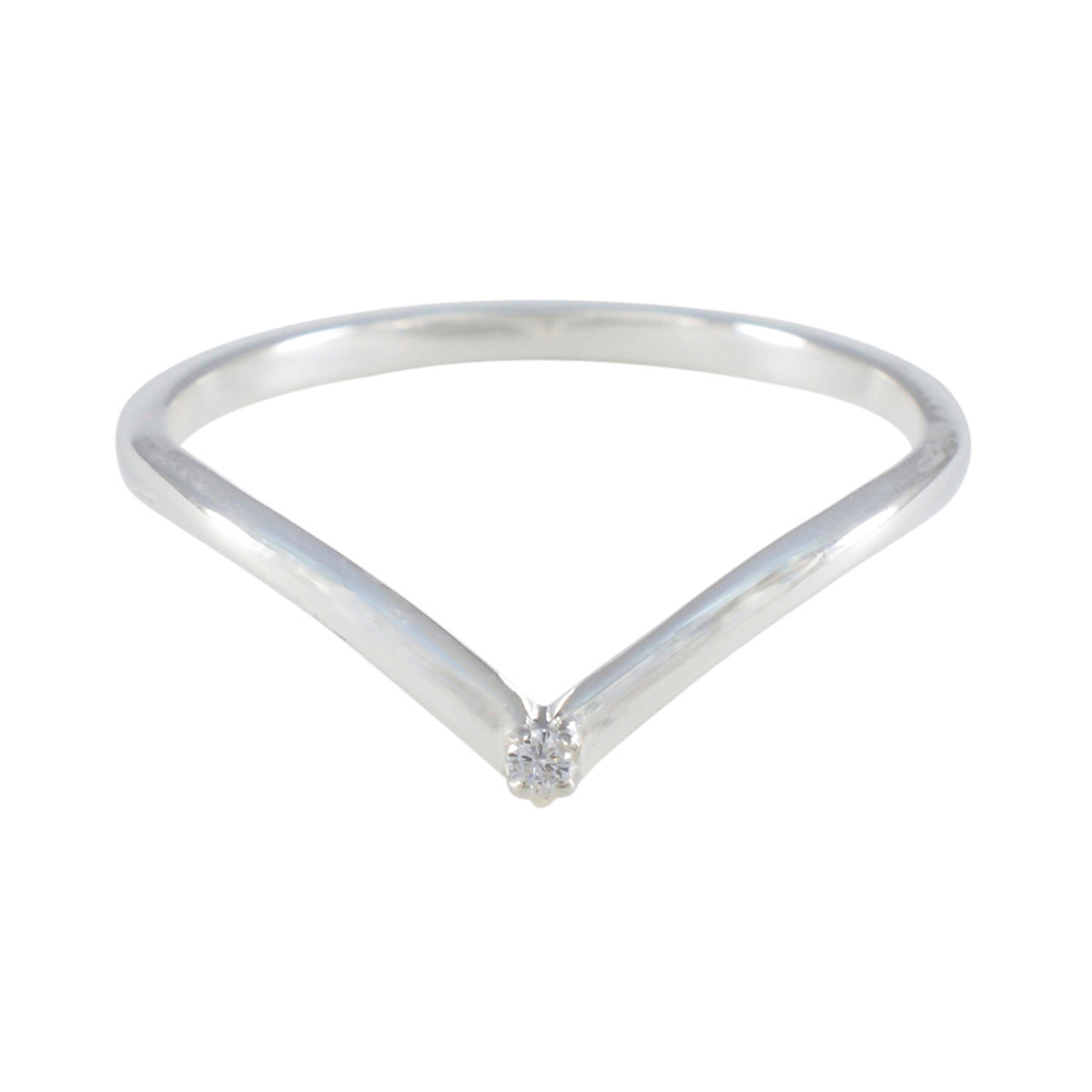 Hina Elegant White Solitaire Ring for Women Cubic zirconia CZ White