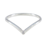 Hina Elegant White Solitaire Ring for Women Cubic zirconia CZ White