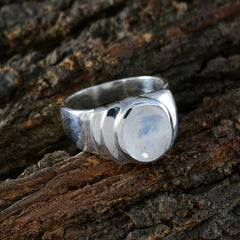 Angeles White Solitaire Ring - Elegant Gemstone Design