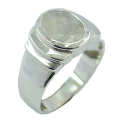 Angeles White Solitaire Ring - Elegant Gemstone Design