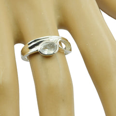 Ellie White Stone Party Ring for Stylish Occasions