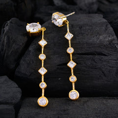 Dewi White Stud Earrings for Glamorous Everyday Style