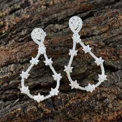 Andrea White Stud Earrings India - Elegant Fashion Jewelry