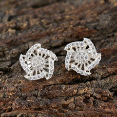 Micaela White Stud Earrings for Everyday Glam