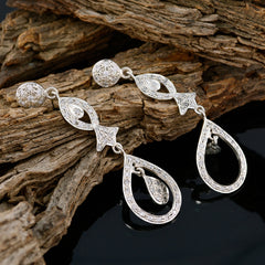 Dewi White Stud Earrings for Chic Everyday Wear