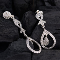 Dewi White Stud Earrings for Chic Everyday Wear