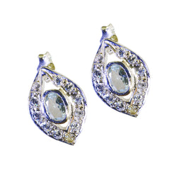 Xiu Blue Stud Earrings for Everyday Glam