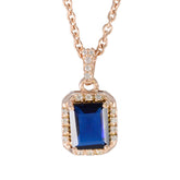Yasmin Blue Statement Pendant for Bold Fashion Blue Sapphire Blue Blue
