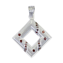 Yasmin Love Pendant - Stylish Gemstone Jewellery Garnet Red Red