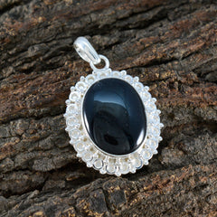 Yasmine Black Pendant Jewelry - Stylish Silver Design