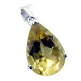 Victoria Yellow Bubble Pendant Necklace for Everyday Glam Lemon Quartz Yellow Yellow