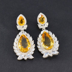 Araya Yellow Chunky Stud Earrings for Stunning Style