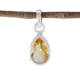 Nari Yellow Cocktail Pendant for Everyday Glam Citrine Yellow Yellow