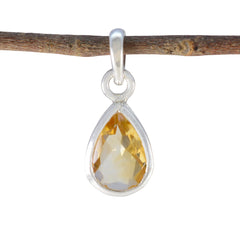 Nari Yellow Cocktail Pendant for Everyday Glam Citrine Yellow Yellow